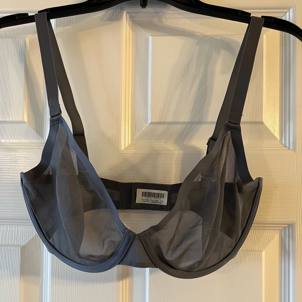 CUUP The Plunge Mesh Bra 32G Slate